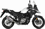 Système D'Échappement Catalytique Avec Homologation Acoustique Oval Titanium Carbon - Mivv Compatible Avec Suzuki Dl 650 V-Strom (2017-2024)