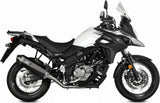 Système D'Échappement Non Catalysé Et Homologué Au Niveau Sonore Speed Edge Acier Noir Carbon - Mivv Compatible Avec Suzuki Dl 650 V-Strom (2017-2024)