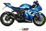 Système D'Échappement Homologué Au Niveau Sonore Gppro Acier Noir - Mivv Compatible Avec Suzuki Gsx-R 1000 (2017-2020)