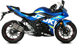 Système D'Échappement Homologué Au Niveau Sonore Suono Acier Carbon - Mivv Compatible Avec Suzuki Gsx 250 R (2017-2020)