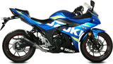 Système D'Échappement Homologué Au Niveau Sonore Gppro Acier Noir - Mivv Compatible Avec Suzuki Gsx 250 R (2017-2020)