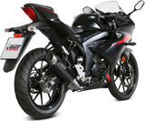 Système D'Échappement Complet Avec Catalyseur Et Homologation Acoustique Gppro Acier Noir - Mivv Compatible Avec Suzuki Gsx-S 125 (2017-2020)
