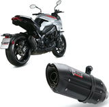 Exhaust Tip With Noise Certification Suono Steel Black Carbon - Mivv Compatible With Suzuki Gsx-S 1000 Katana (2019-2024)