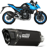 Système D'Échappement Complet Avec Catalyseur Et Homologation Acoustique Sr-1 Acier Noir - Mivv Compatible Avec Suzuki Gsx 8S (2022-2024)