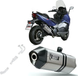 Système D'Échappement Complet Avec Catalyseur Et Homologation Acoustique Speed Edge Acier Carbon - Mivv Compatible Avec Sym Max Sym Tl 500 (2020)