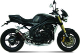 Système D'Échappement Catalytique Avec Homologation Acoustique Gp Acier Noir - Mivv Compatible Avec Triumph Speed Triple (2005-2006)
