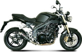 Système D'Échappement Catalytique Avec Homologation Acoustique Gp Carbon - Mivv Compatible Avec Triumph Speed Triple (2007-2010)