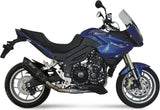 Catalytic Exhaust Tip With Sound Certification Suono Steel Black Carbon - Mivv Compatible With Triumph Tiger 1050 (2007-2012)