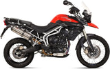 Système D'Échappement Homologué Au Niveau Sonore Suono Acier Carbon - Mivv Compatible Avec Triumph Tiger 800 (2011-2016)