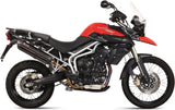 Système D'Échappement Homologué Au Niveau Sonore Suono Acier Noir Carbon - Mivv Compatible Avec Triumph Tiger 800 (2011-2016)