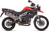 Exhaust Tip With Noise Certification Oval Titanium Carbon - Mivv Compatible With Triumph Tiger 800 (2011-2016)