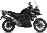 Système D'Échappement Non Catalysé Et Homologué Au Niveau Sonore Speed Edge Acier Noir Carbon - Mivv Compatible Avec Triumph Tiger 1200 Explorer (2012-2015)