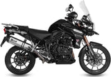 Système D'Échappement Catalytique Avec Homologation Acoustique Speed Edge Acier Carbon - Mivv Compatible Avec Triumph Tiger 1200 Explorer (2012-2015)