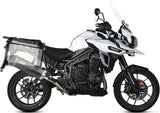 Système D'Échappement Homologué Au Niveau Sonore Speed Edge Acier Noir Carbon - Mivv Compatible Avec Triumph Tiger 1200 Explorer (2016-2020)