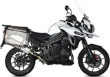 Système D'Échappement Homologué Au Niveau Sonore Speed Edge Acier Carbon - Mivv Compatible Avec Triumph Tiger 1200 Explorer (2016-2020)