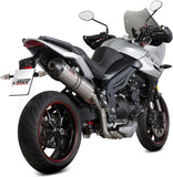 Exhaust Tip With Noise Certification Oval Titanium Carbon - Mivv Compatible With Triumph Tiger 1050 Sport (2017-2020)