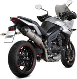 Système D'Échappement Homologué Au Niveau Sonore Oval Titanium Carbon - Mivv Compatible Avec Triumph Tiger 1050 Sport (2017-2020)