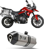 Système D'Échappement Homologué Au Niveau Sonore Speed Edge Acier Carbon - Mivv Compatible Avec Triumph Tiger 900 - Gt - Pro (2021-2024)