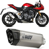 Système D'Échappement Homologué Au Niveau Sonore Sr-1 Titanium - Mivv Compatible Avec Triumph Speed Triple 1200 Rr - Rs (2021-2024)