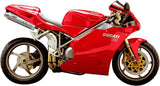 Double Sortie D'Échappement Homologuée Au Niveau Sonore Oval Titanium - Mivv Compatible Avec Ducati 996 (1994-2001)