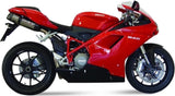 Dual Catalytic Exhaust Tips With Sound Certification Suono Stainless Steel Carbon - Mivv Compatible With Ducati 1198 (2009-2012)