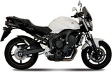Double Sortie D'Échappement Homologuée Au Niveau Sonore Suono Acier Noir Carbon - Mivv Compatible Avec Yamaha Fz-6 Fazer (2004-2011)