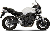 Double Sortie D'Échappement Non Catalysée Avec Homologation Acoustique Oval Acier - Mivv Compatible Avec Yamaha Fz-6 Fazer (2007-2011)
