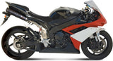 Dual Non-Catalytic Exhaust System With Sound Certification Oval Carbon Carbon - Mivv Compatible With Yamaha Yzf 1000 R1 (2007-2008)