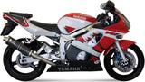 Système D'Échappement Homologué Au Niveau Sonore Oval Carbon - Mivv Compatible Avec Yamaha Yzf 600 R6 (1999-2002)