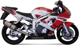 Système D'Échappement Homologué Au Niveau Sonore Suono Acier Carbon - Mivv Compatible Avec Yamaha Yzf 600 R6 (1999-2002)