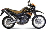 Dual Non-Catalytic Exhaust System With Sound Certification Oval Carbon Carbon - Mivv Compatible With Yamaha Xt 660 X (2004-2016)