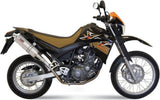Double Sortie D'Échappement Non Catalysée Avec Homologation Acoustique Oval Acier - Mivv Compatible Avec Yamaha Xt 660 X (2004-2016)