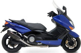 Système D'Échappement Complet Sans Catalyseur Et Homologué Au Niveau Sonore Suono Acier Noir Carbon - Mivv Compatible Avec Yamaha T-Max 500 (2001-2007)