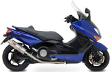 Système D'Échappement Complet Sans Catalyseur Et Homologué Au Niveau Sonore Oval Acier - Mivv Compatible Avec Yamaha T-Max 500 (2001-2007)