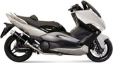 Système D'Échappement Complet Sans Catalyseur Et Homologué Au Niveau Sonore Gp Acier Noir - Mivv Compatible Avec Yamaha T-Max 500 (2008-2011)