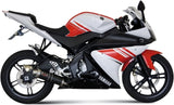 Système D'Échappement Complet Sans Catalyseur Et Homologué Au Niveau Sonore Gp Carbon - Mivv Compatible Avec Yamaha Yzf-R 125 (2008-2013)