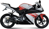 Système D'Échappement Complet Sans Catalyseur Et Homologué Au Niveau Sonore Suono Acier Noir Carbon - Mivv Compatible Avec Yamaha Yzf-R 125 (2008-2013)