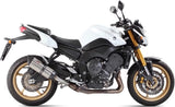 Système D'Échappement Homologué Au Niveau Sonore Suono Acier Carbon - Mivv Compatible Avec Yamaha Fz-8 (2010-2016)