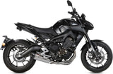 Système D'Échappement Complet Avec Catalyseur Et Homologation Acoustique Suono Acier Carbon - Mivv Compatible Avec Yamaha Mt-09 (2013-2020)