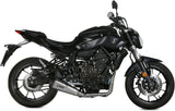 Système D'Échappement Complet Sans Catalyseur Et Homologué Au Niveau Sonore Delta Race Acier Carbon - Mivv Compatible Avec Yamaha Mt-07 (2014-2020)