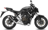 Système D'Échappement Complet Avec Catalyseur Et Homologation Acoustique Gp Carbon - Mivv Compatible Avec Yamaha Mt-07 (2014-2024)