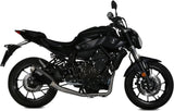 Système D'Échappement Complet Avec Catalyseur Et Homologation Acoustique Gppro Acier Noir - Mivv Compatible Avec Yamaha Mt-07 (2014-2020)