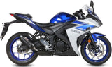 Système D'Échappement Homologué Au Niveau Sonore Suono Acier Noir Carbon - Mivv Compatible Avec Yamaha Yzf-R3 (2015-2024)