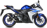 Système D'Échappement Homologué Au Niveau Sonore Gp Acier Noir - Mivv Compatible Avec Yamaha Yzf-R3 (2015-2024)