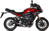 Complete Catalytic Exhaust System With Sound Certification Oval Carbon Carbon - Mivv Compatible With Yamaha Tracer 900 (2013-2020)