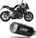 Système D'Échappement Homologué Au Niveau Sonore Mk3 Acier Noir - Mivv Compatible Avec Yamaha Mt-10 (2016-2022)