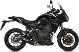 Système D'Échappement Complet Avec Catalyseur Et Homologation Acoustique Oval Carbon Carbon - Mivv Compatible Avec Yamaha Tracer 700 (2016-2024)