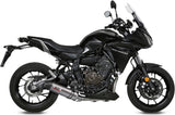 Complete Catalytic Exhaust System With Sound Certification Oval Titanium Carbon - Mivv Compatible With Yamaha Tracer 700 (2016-2024)
