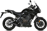 Système D'Échappement Complet Avec Catalyseur Et Homologation Acoustique Speed Edge Acier Noir Carbon - Mivv Compatible Avec Yamaha Tracer 700 (2016-2024)
