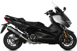 Système D'Échappement Complet Avec Catalyseur Et Homologation Acoustique Speed Edge Acier Noir Carbon - Mivv Compatible Avec Yamaha T-Max 530 (2017-2019)